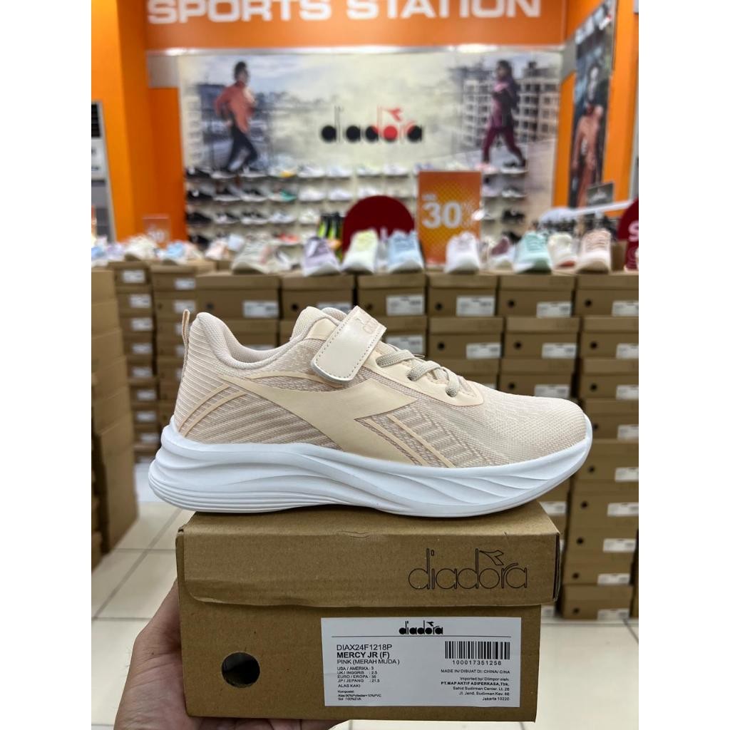 NEROSHOP Diadora Mercy Jr Pink Kids Shoes Original