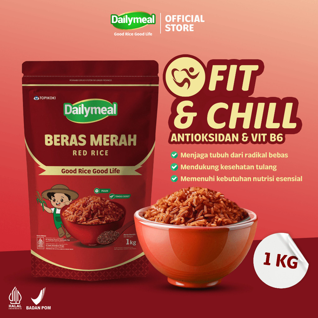

PROMO!Dailymeal - Red Rice / Beras Merah 1 kg - Superfood Premium untuk Hidup Aktif & SehatREADY