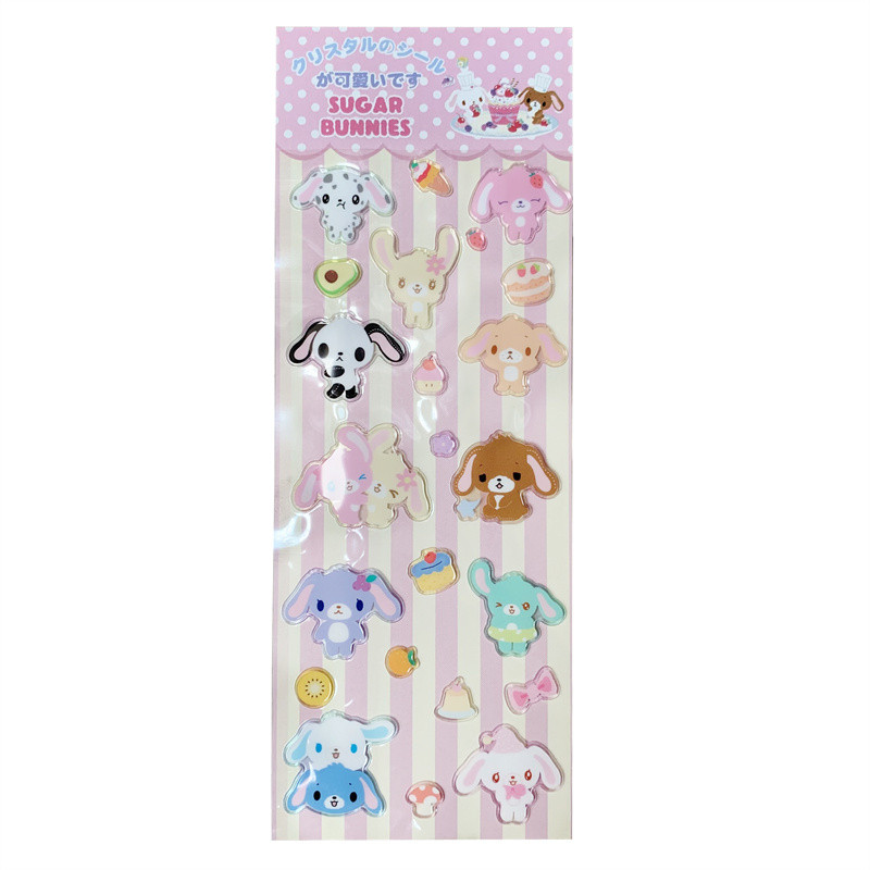 

Kawaii Sugarbunnies Stickers Three-D Cartoon Bunny Cute Laptop Notebook Sticker Book Decor