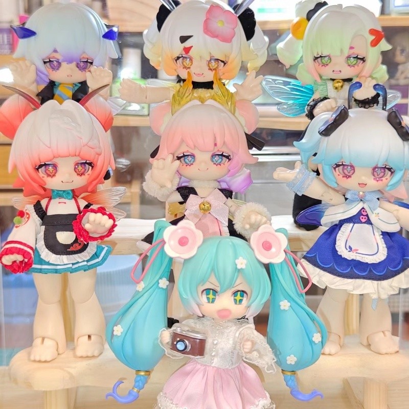 Genuine Kukaka Insect Cafe Anime Figures 1/12 Bjd Ob11 Blind Box Surprise Box Action Figure Model To