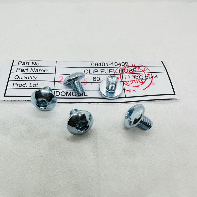 BOLT SPECIAL M6 × 8 mm 90107-K84-9002 BAUT 10 L 5 0,8CM  COVER BODY TANKI HONDA CRF 150 ORIGINAL FOR