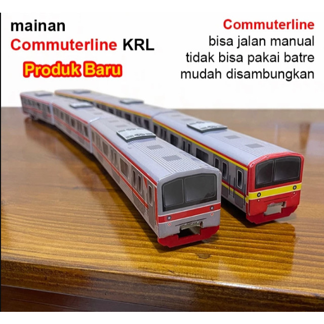 NMZSHOP Kereta Api Indonesia Commuterline KRL mainan miniatur kereta api