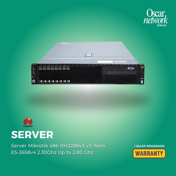 Server Mikrotik x86 RH2288v3 v3 Xeon E5-2658v4 2.30Ghz Up to 2.80 Ghz