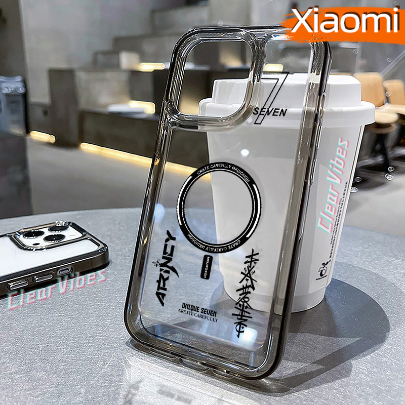 Fashion Magnetic-attraction Glossy PC HardCase CASE Xiaomi 14T POCO X7 PRO M4 M6-Pro C65 F5 F4 12-LI