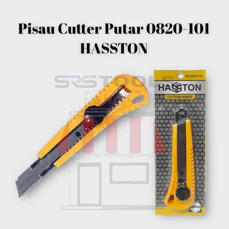 

HASSTON 0820-101 Pisau Cutter Putar 18 mm - Kater Gagang Plastik Besar