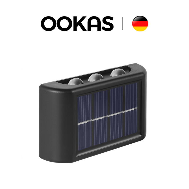 OOKAS lampu dinding outdoor  lampu hias sensor tenaga surya light lampu taman  tahan air