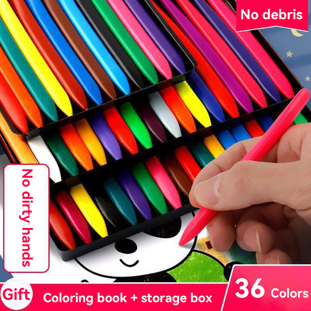 

Krayon Segitiga Anti Pecah - Krayon Plastik Anak 6/12/24/36 Warna, Mudah Dicuci & Tidak Lengket Di Tangan