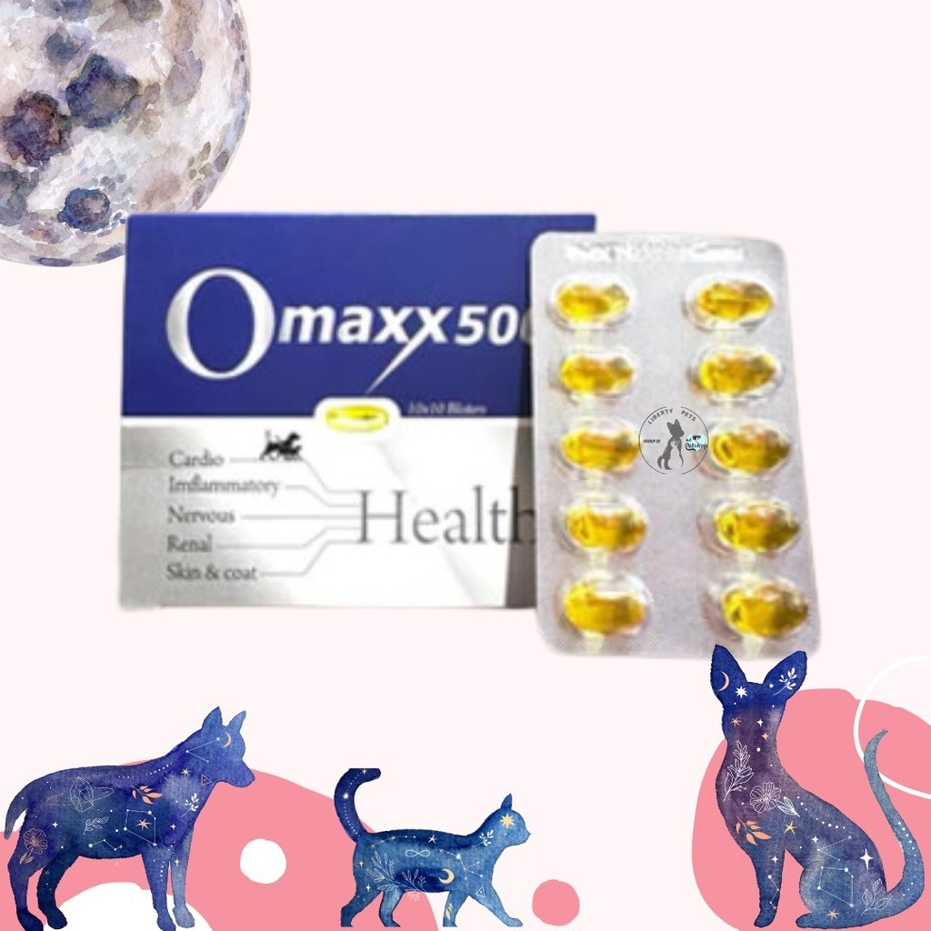 OMAXX 500 Fish Oil (Coatex EFA) Vitamin Bulu, Kulit, Jantung, Sendi, Ginjal, Peradangan dan Syaraf K