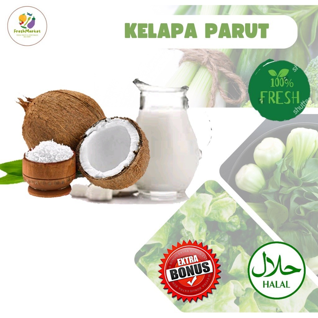 

Kelapa Parut Santan Segar 1 Kg Sayurinstant
