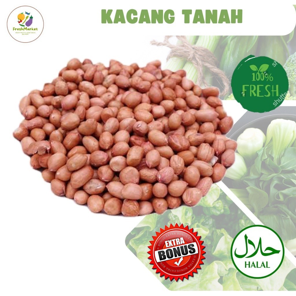 

Kacang Tanah Kulit 250 Gram Sayurinstant
