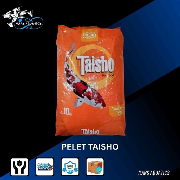 Pelet Koi Taisho 5mm 10kg Merah Pakan Koi Taisho Merah Floating Type Makanan Ikan Koi