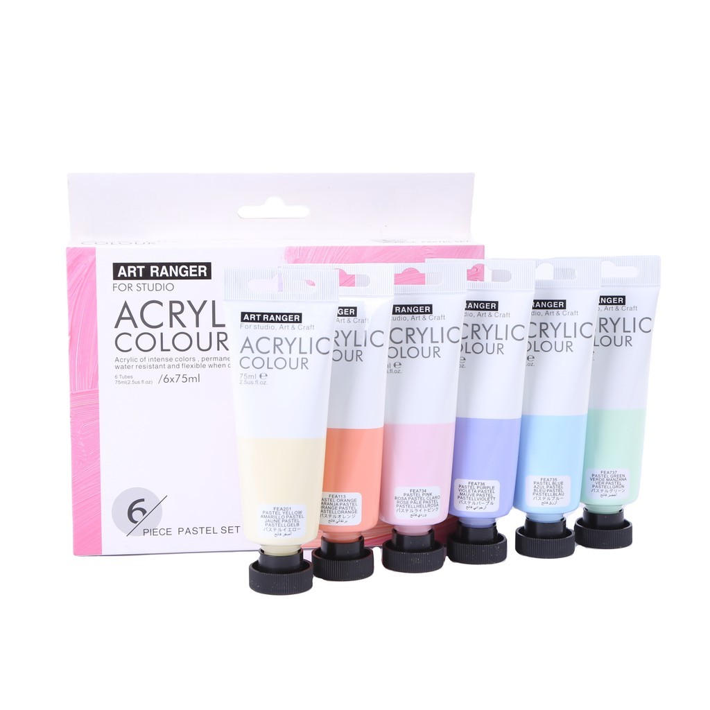 

ART RANGER 6X75ML PASTEL ACRYLIC SET/ AKRILIK
