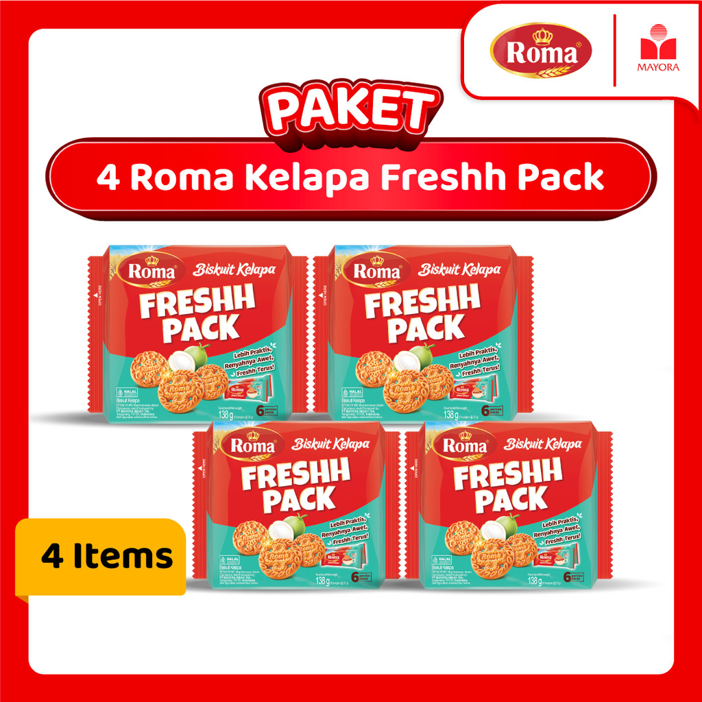 

Paket 4 Roma Kelapa Freshh Pack