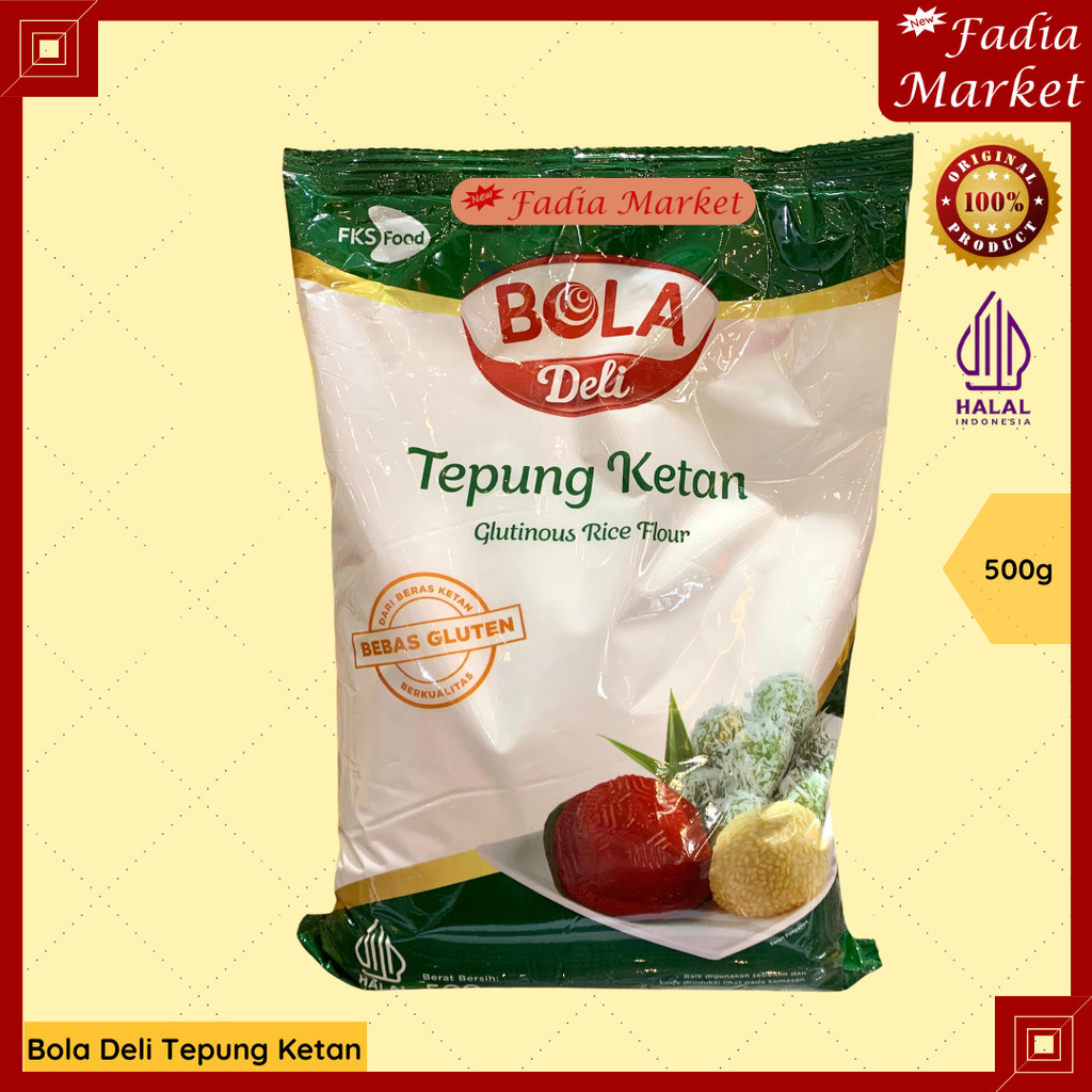 

Bola Deli Tepung Beras Ketan Glutinous Rice Flour Bebas Gluten Free 500g