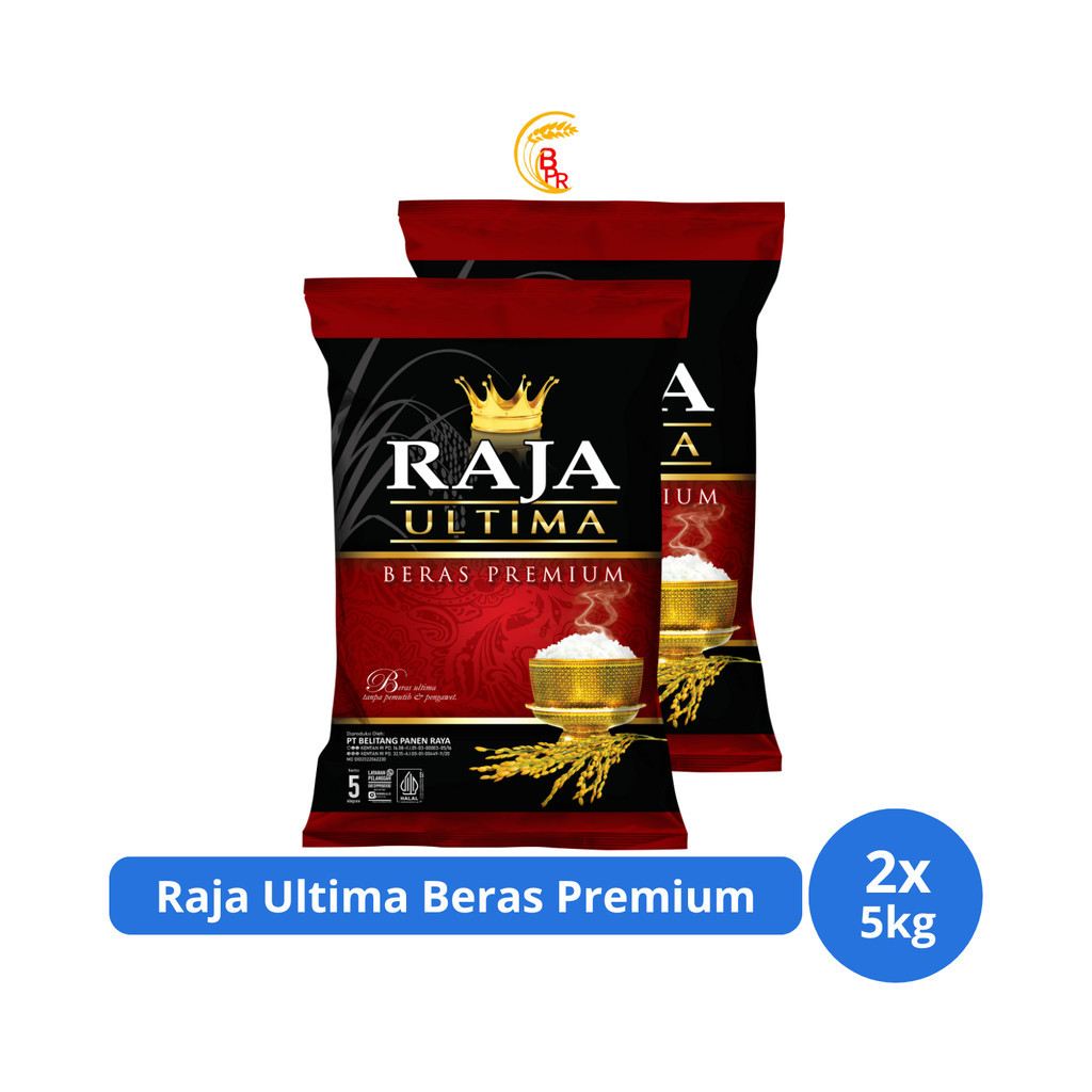 

Raja Ultima Beras Premium IR-64 5kg x 2 Pcs Pulen