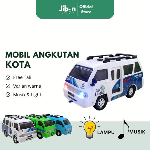 [ JIBIN ] Mainan Anak Mobil Angkutan Umum Jaklingko / Miniatur Angkot Anak Musik Dan Lampu