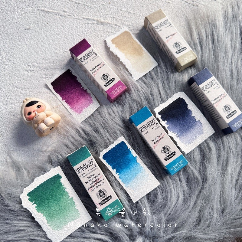 

2025 Schmincke HORADAM Artist Limited watercolor Tubes 15ml Professional pigments Beginner Split акварель 5 colors 2ml acuarel