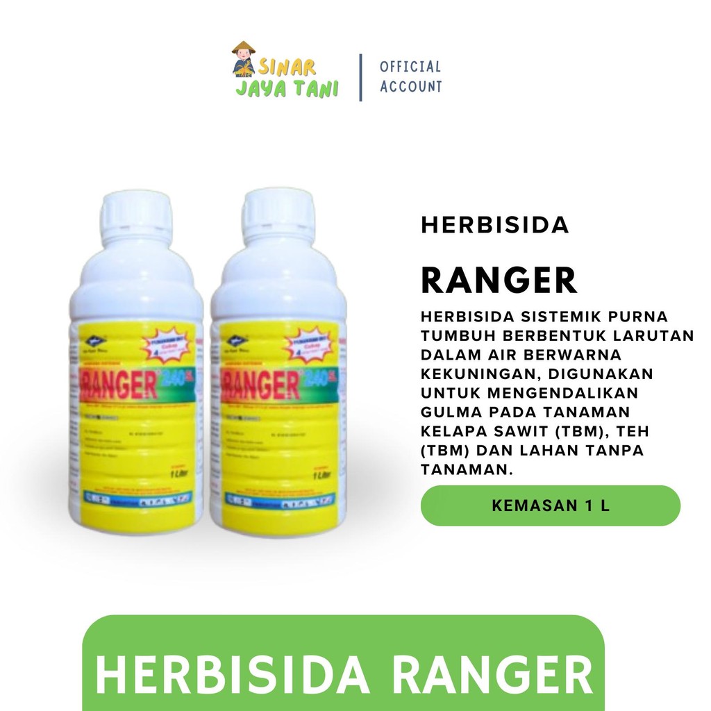 Ranger Herbisida Sistemik Kemasan 1 liter - Membasmi Rumput Liar