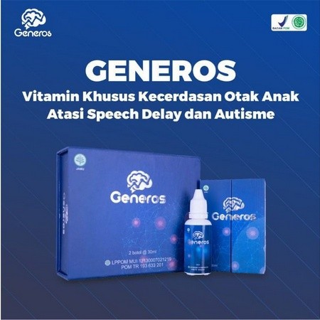 

Generos Speech Delay Original Official - Vitamin Otak Anak Untuk Mengatasi Telat Bicara, Autis, ADHD