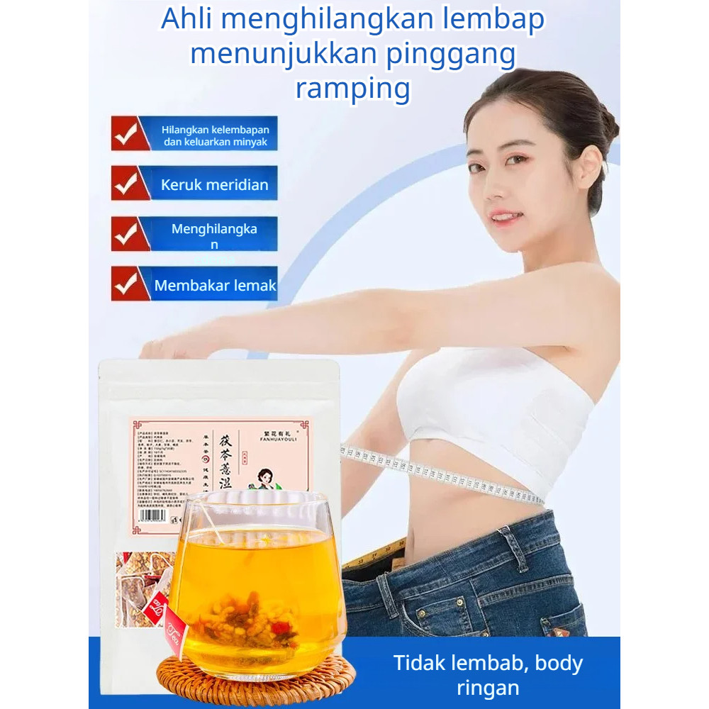 

⚡COD + pengiriman cepat 24 jam⚡Teh Poria Jelai/Teh Penurun Kelembapan/Teh Kesehatan/Kantong Teh Biji Coix Kacang Merah/Teh Biji Coix Poria Pelembap Mei's/Kantong Teh Kecantikan Penurun Kelembapan dan Penurun Api