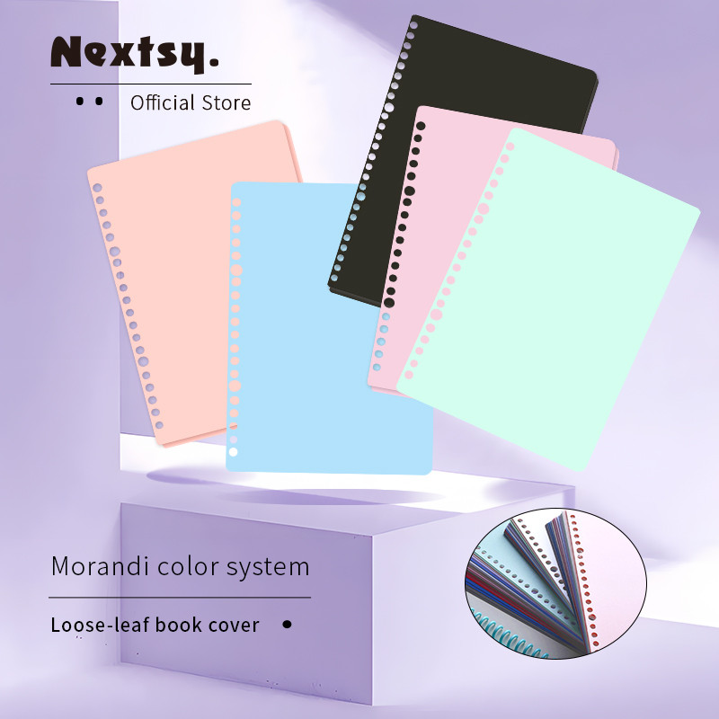 

Nextsy Binder Aesthetic Cover Notebook Binder A5 B5 Refillable Loose Leaf Sampul Binder