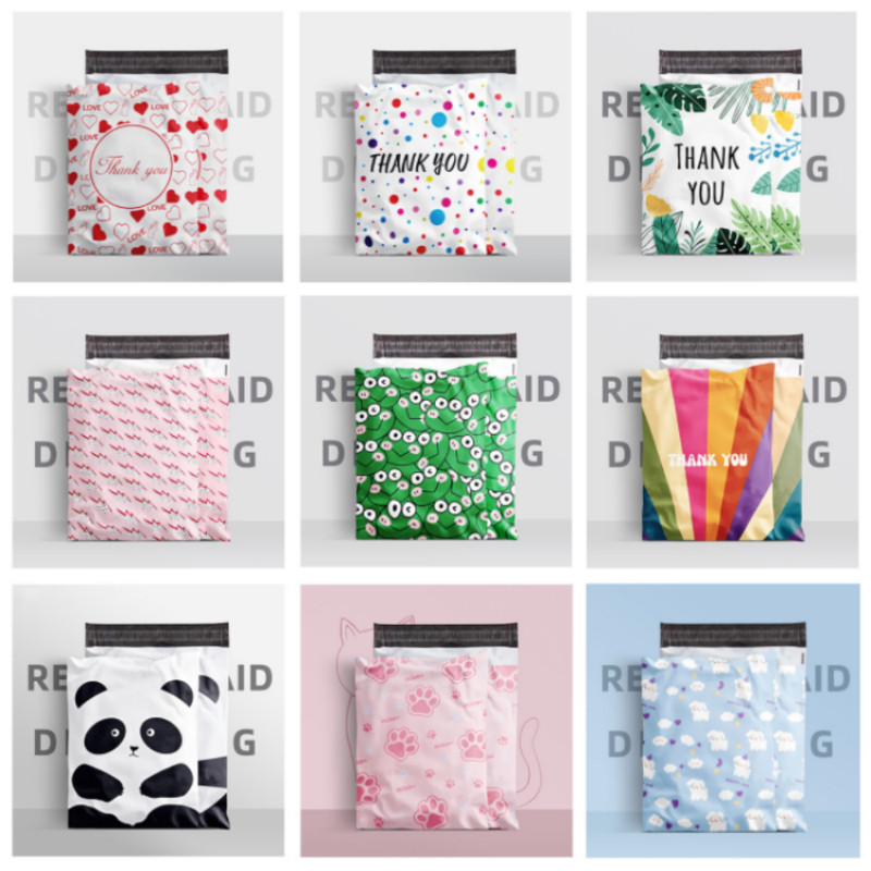 

10/100PCS 10*13in Poly Mailer Adhesive Envelope Shipping Bag DIY T-shirt Dresses Book Christmas Toys Gifts Packaging Pouches