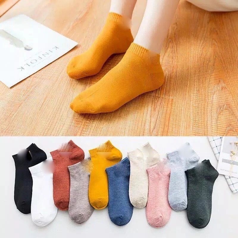 JLV0046 Kaos Kaki Pendek Warna Warni