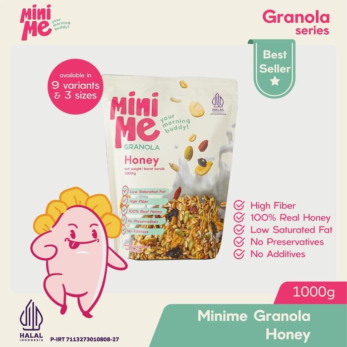 

MINIME Granola - Honey 1kg (Sereal Panggang Madu) - New, 100gr
