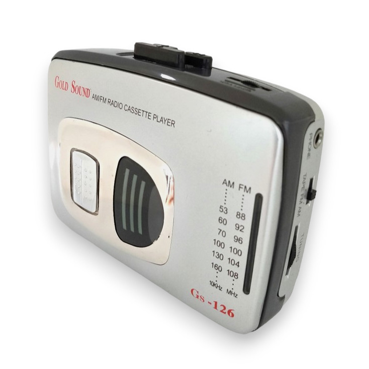 Walkman Jadul Walkman Pemutar Kaset Pita Radio FM AM Walkman Kaset Goldsound GS126