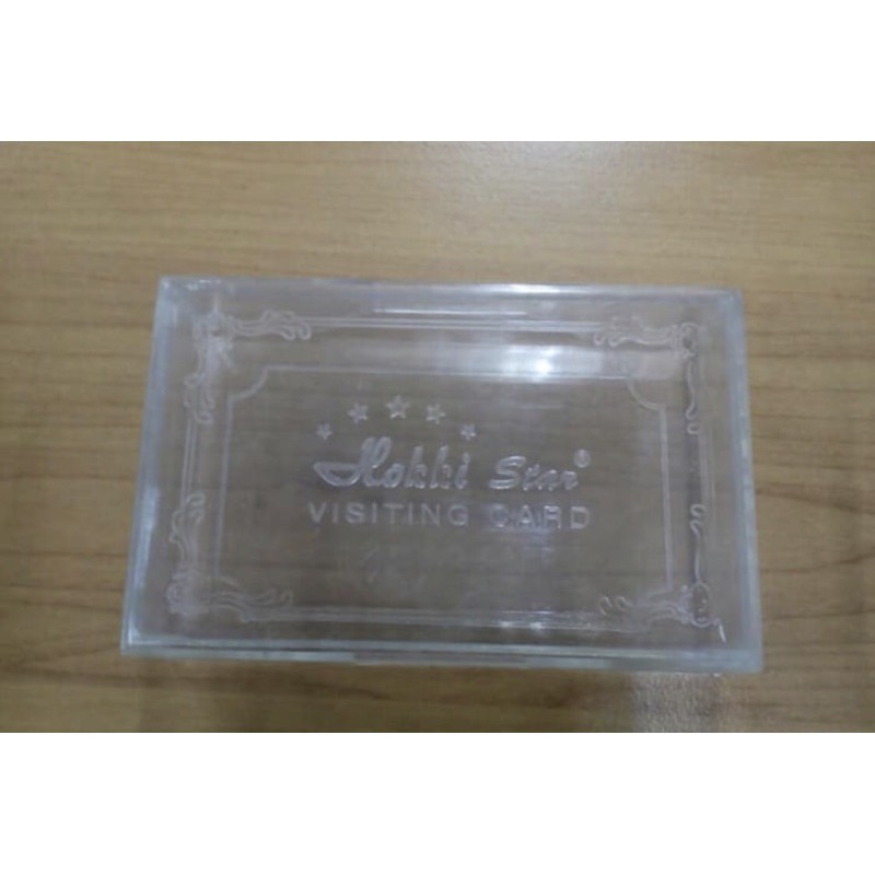 

Box Kartu nama mika / merah/ plastik per pack (100 box)