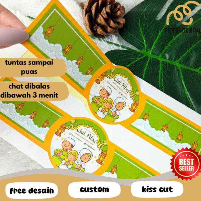 

PpD Cetak Sticker Segel Lebaran Stiker Toples Segel Idul Fitri Segel Kue Lebaran Free Desain