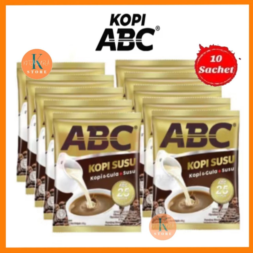 

ABC Kopi Gula + Susu Renceng isi 10 Sachet Promo Halal BPOM Original