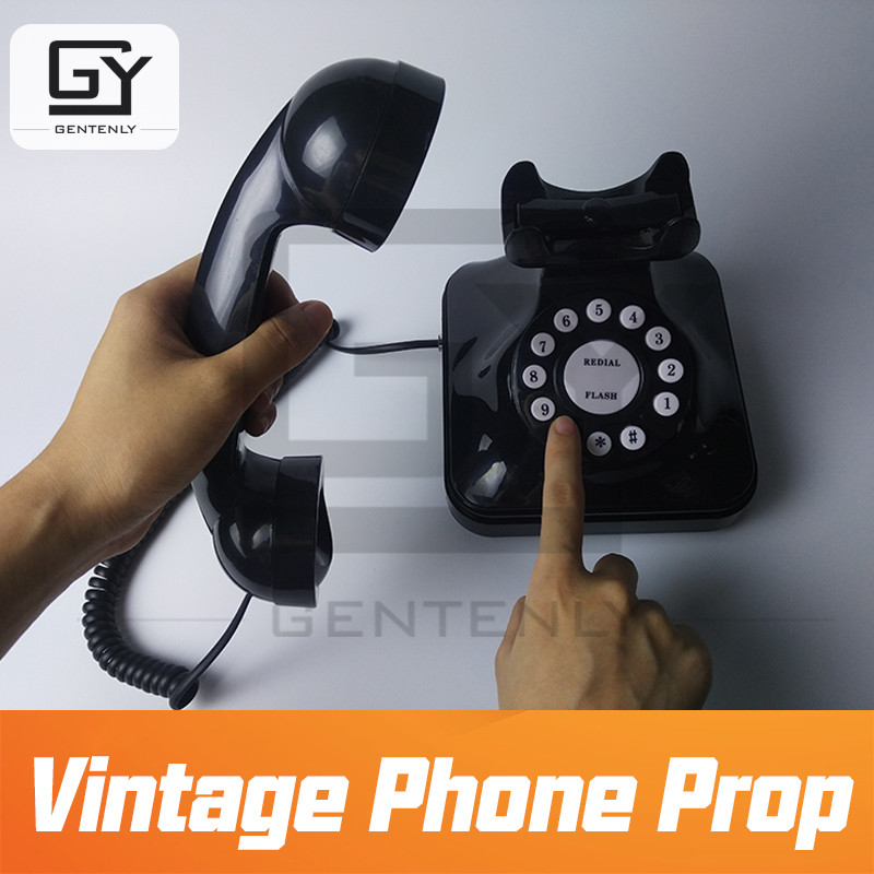 

Escape Room Prop Vintage Phone Dial Correct Numbers to Solve the Puzzle Programmable Password and Audio Hints Horror-Themed Game