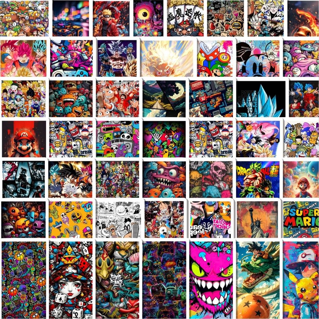 

Stiker Cutting Pack Stiker Mix Anime Cartoon Poster Isi 100Pcs Series Aesthetic Lucu Keren Untuk Koper Bahan Vynil