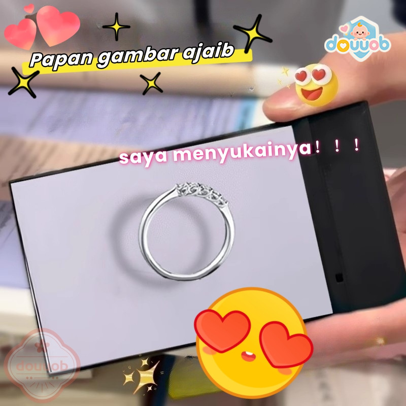 Mainan Sulap/Alat Sulap Cincin Memunculkan Gambar Benda Flick Board/Mainan Papan Sulap/Alat Sulap/Pe