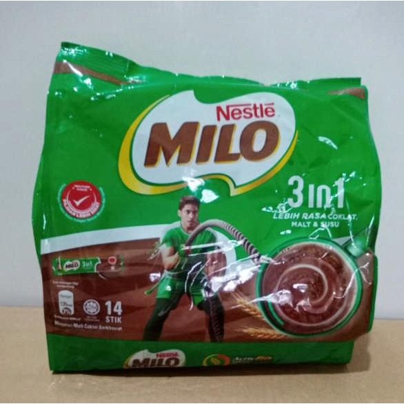 

MILO 3 IN 1 ACTIV GO MSALAYSIA 18+3 SACHET - 14 Stick