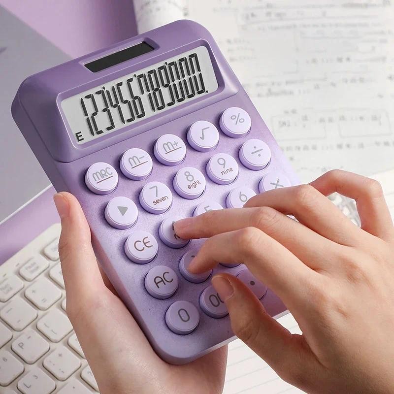 

12 Bit Solar Calculator Business Office Finance Accounting Handheld Pocket Miniature Calculator