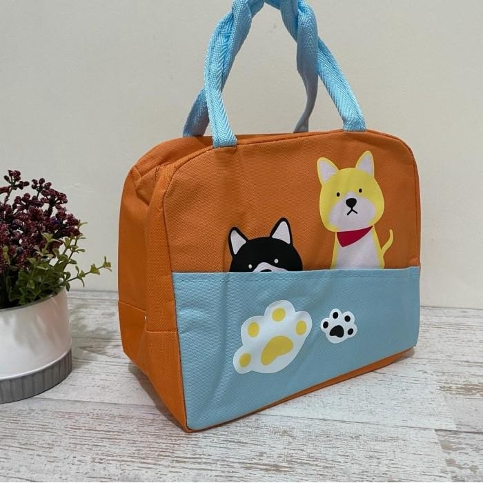 Terbaru Lunch bag Sumikko Shiba Inu / Tas Bekal Karakter Lucu - Shiba Inu