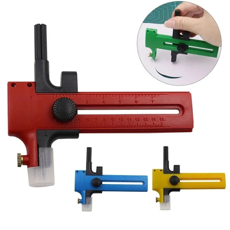

Circle Cutter Adjustable Circular Cutting Tool For Making Fabric Crafts DIY Scrapbook Art Craft Tools Circle Paper Cutter 1PCS