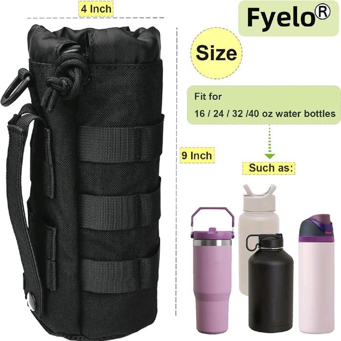 Pouch bottle edc Tempat botol air minum Sarung botol air mineral