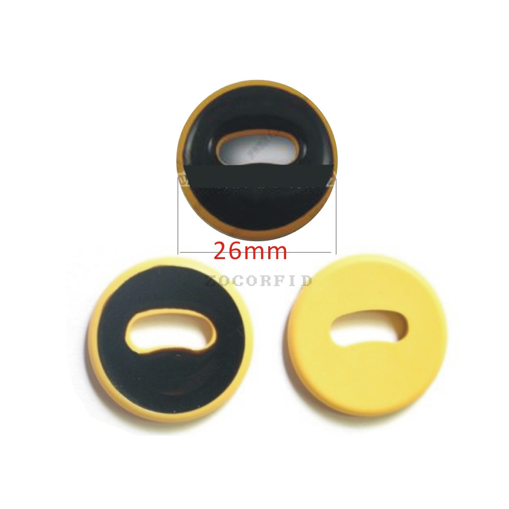 10pcs/lot rfid PPS laundry tag  20cm RFID card Patrol button  RFID round label  RFID asset managemen