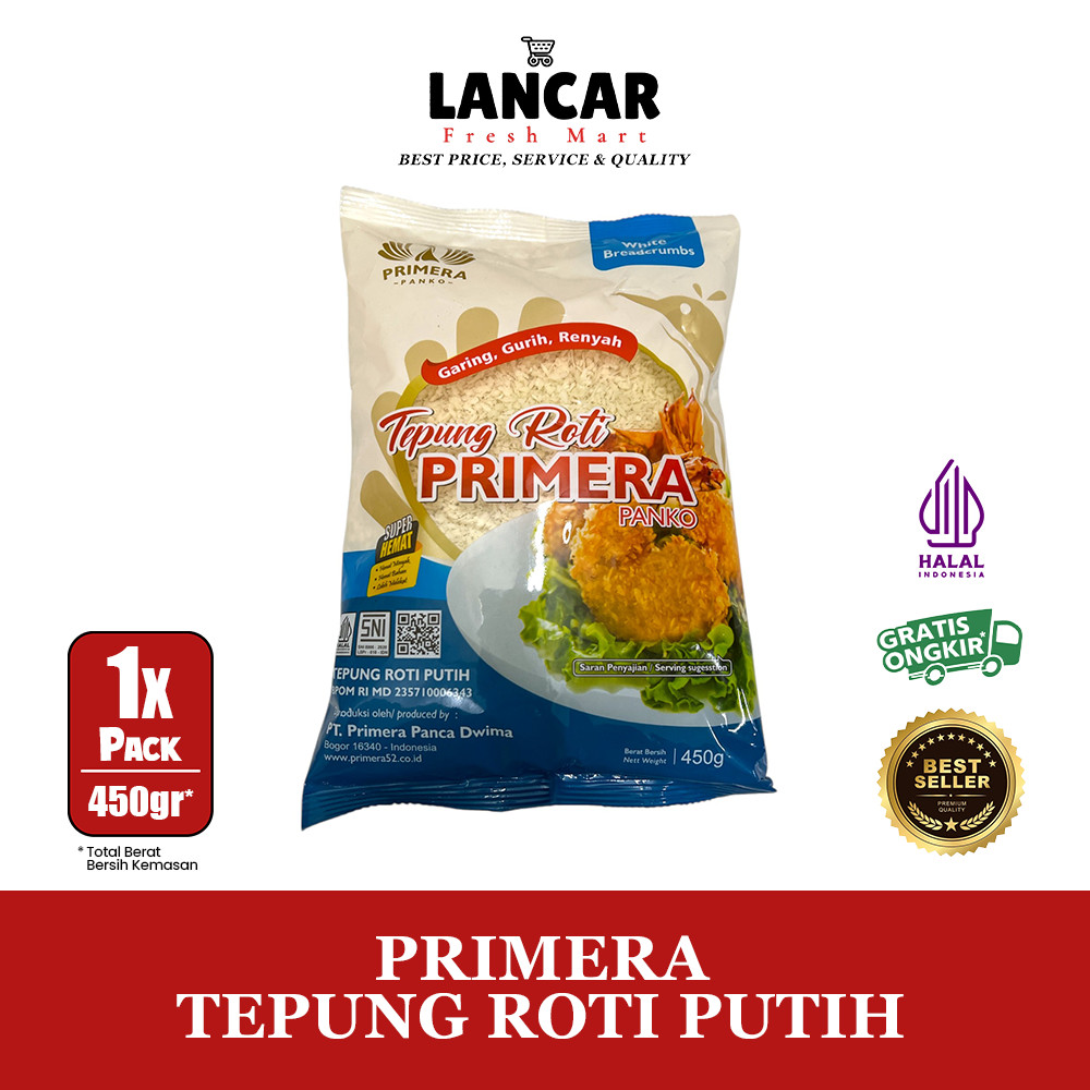

PRIMERA PANKO TEPUNG ROTI 450GR / PRIMERA TEPUNG ROTI 450GR