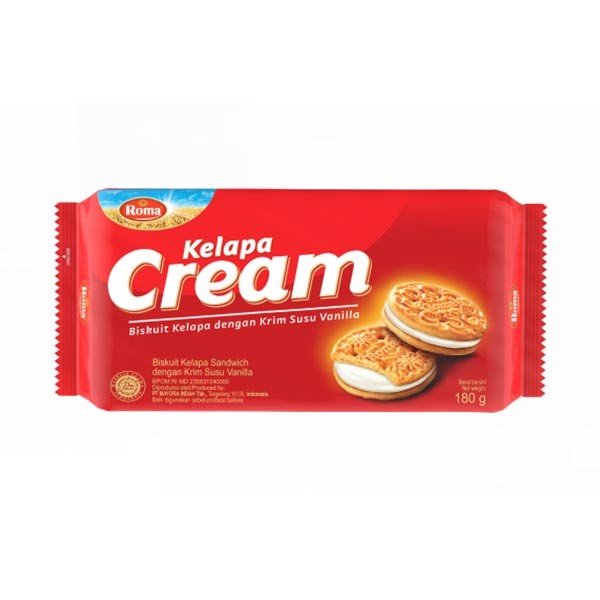 

ROMA KELAPA CREAM VANILLA 180 GR - BISKUIT - ARM