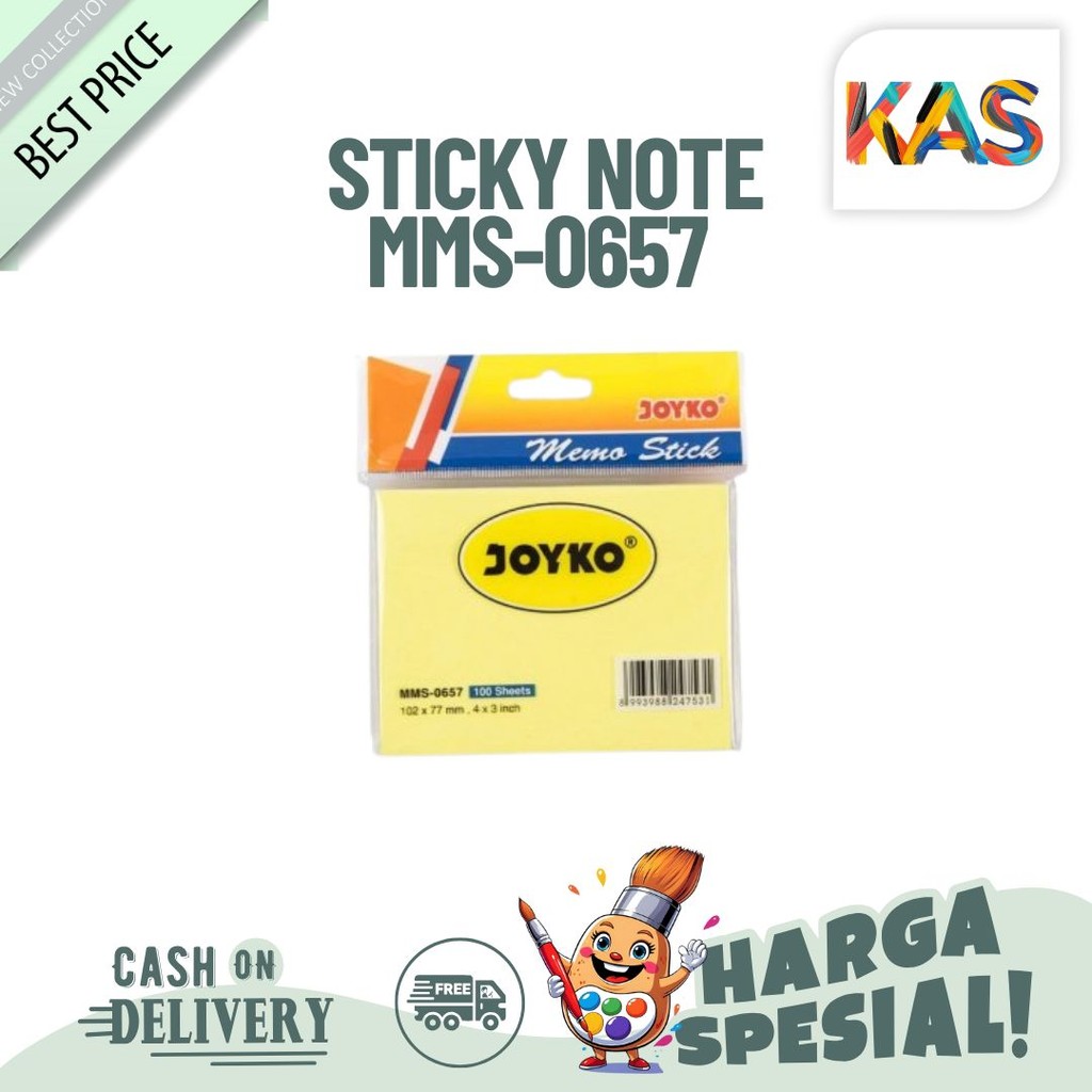 

JOYKO Sticky Note MMS-0657 102 x 77 MM/Pack 100 Lembar