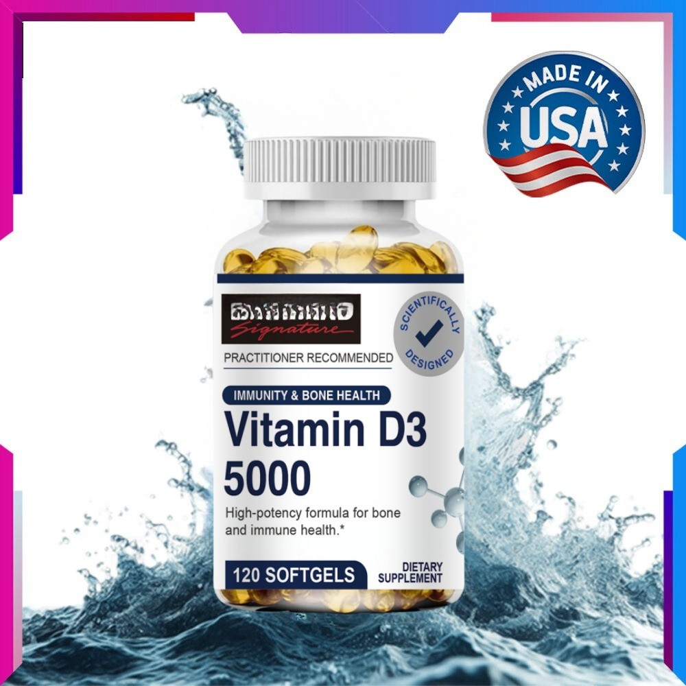 KIRKLAND Vitamin D3 5000 - for Immune Support, Bone Health & Heart Health - High Potency Vitamin D C