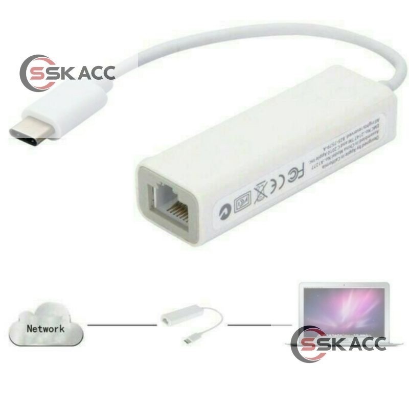 TYPE C TO LAN ADAPTER TYPE C TO ETHERNET RJ45/CONVERTER TYPE C TO LAN DISTRIBUTORACC-KOMPUTER