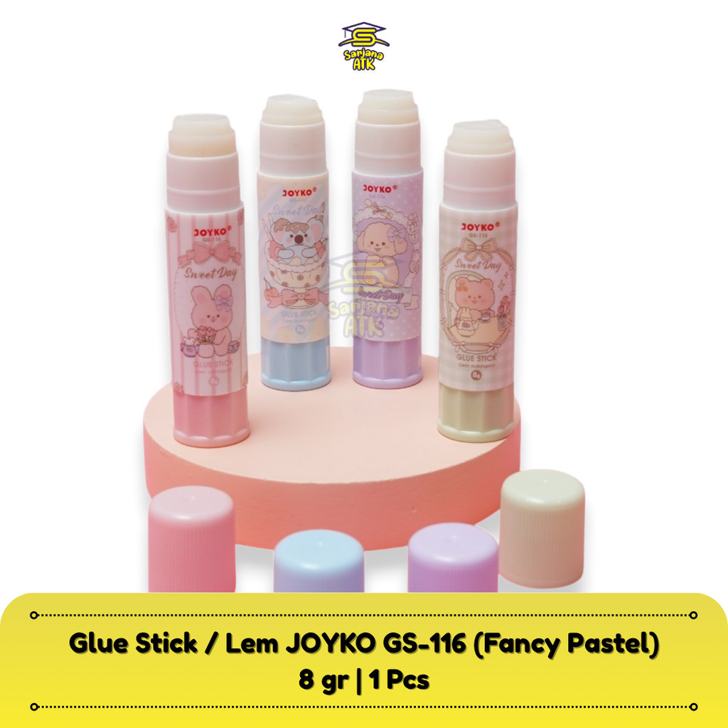 

Glue Stick / Lem Batang / Lem Stik Kertas Joyko Fancy Pastel GS-116 Sweet Day / 8 gram
