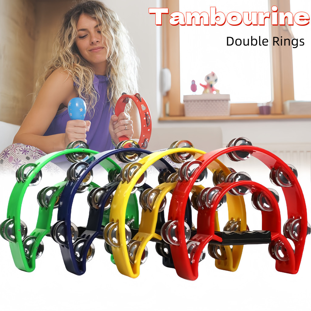 Alat Musik Tamborin Hadroh Tamborine Kecrekan Jenis Double/ Tamborin Kecrekan Tamborine Gereja Tambo