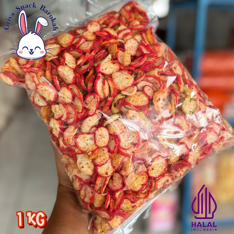 

krupuk seblak kencur bantet 1kg CK BEST SELLER