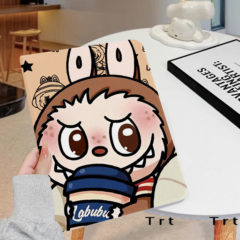 Casing pelindung komputer tablet Labubu kartun lucu cocok untuk ipad Mini 4/5 7,9 ”Mini 6 8,3 ”Air1/